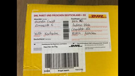 dhl päckchen international deutschland.